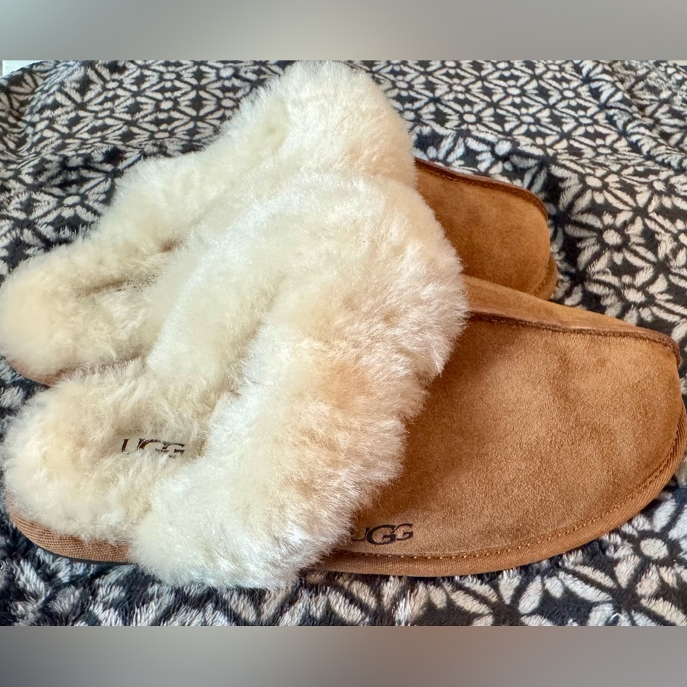 Best Offer New Women’s UGG Scuffette II Slipper Chestnut - Picture 2 of 7